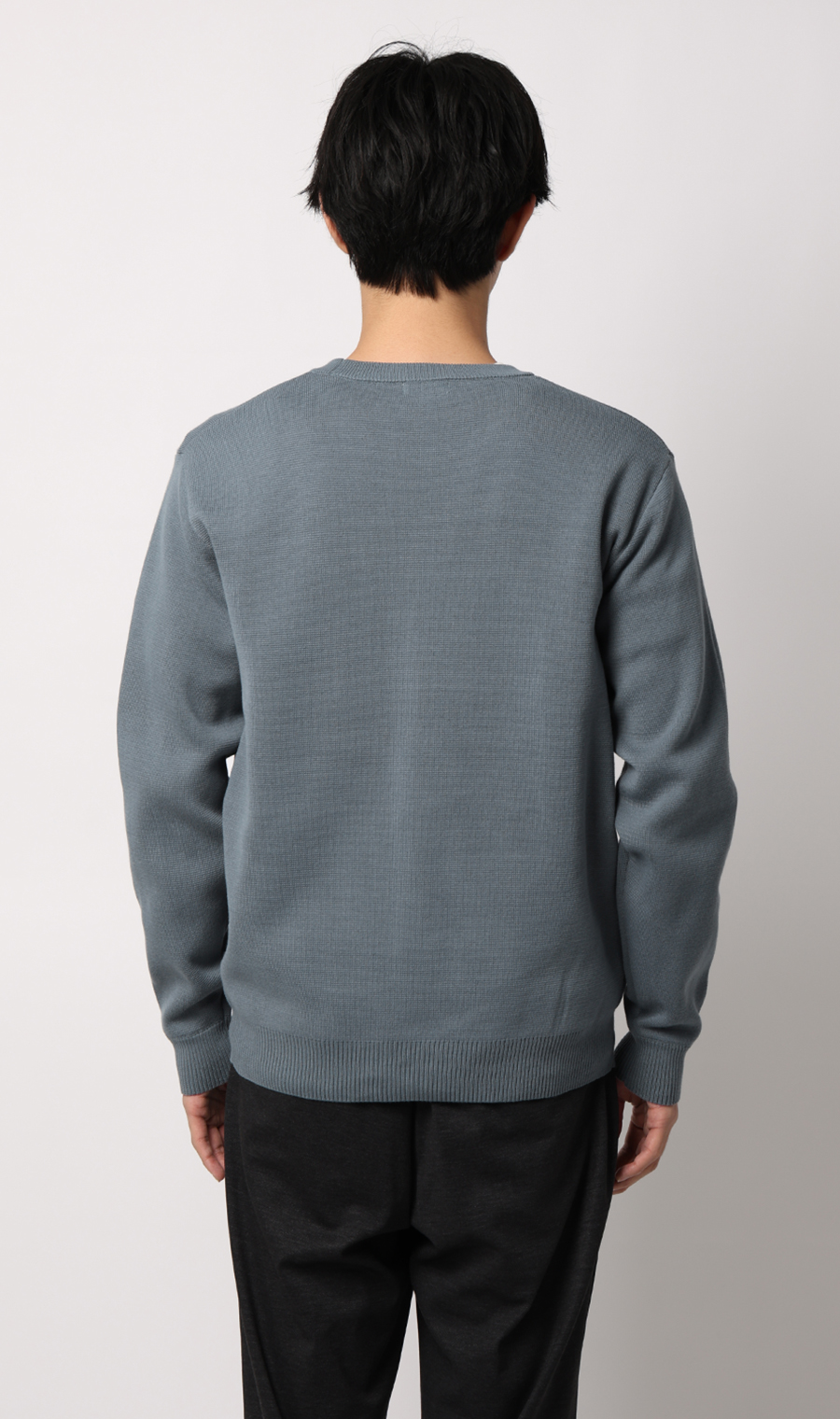 クルーネックニット【CONTROLα】 ブルー M