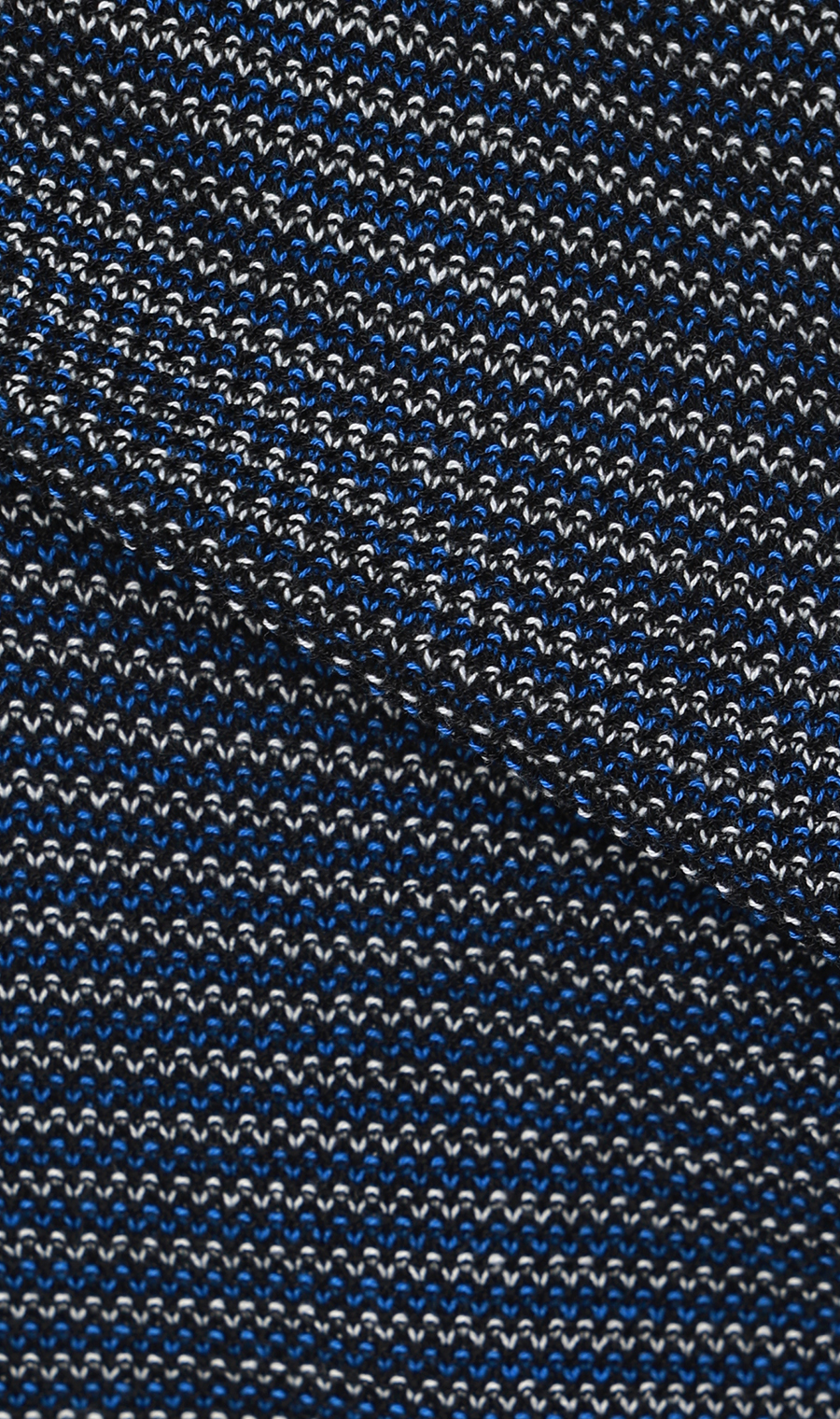 マルチボーダークルーネックニット ネイビー M