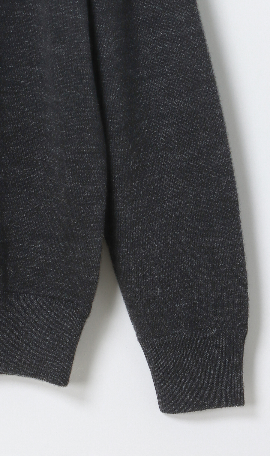 モックネックセーター【ウール100%】 グレー S