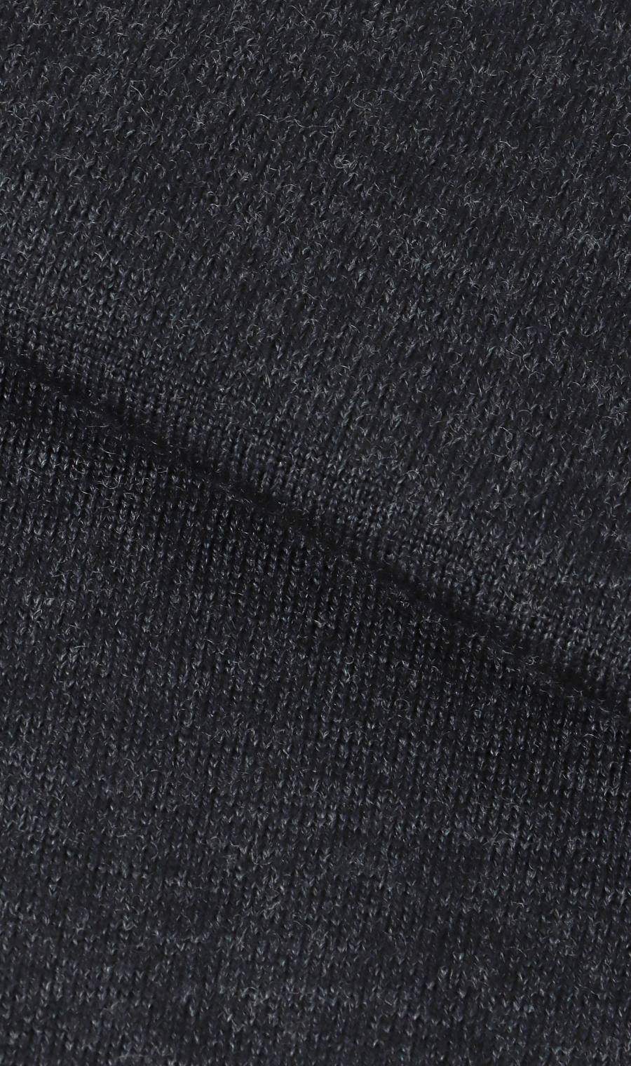 ハーフジップセーター【ウール100%】 チャコール S