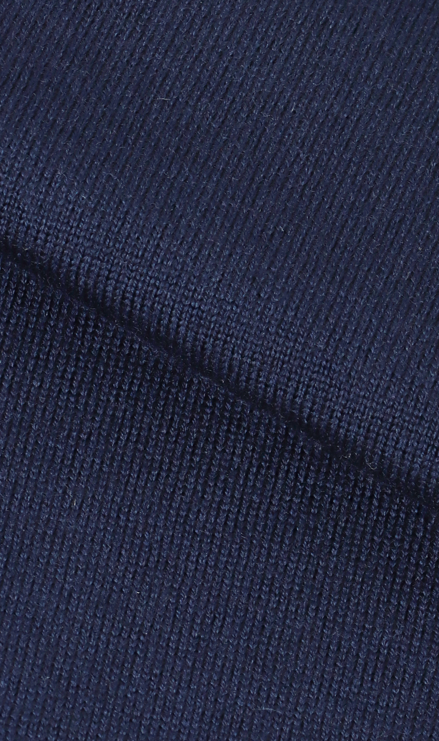 ハーフジップセーター【ウール100%】 ネイビー S