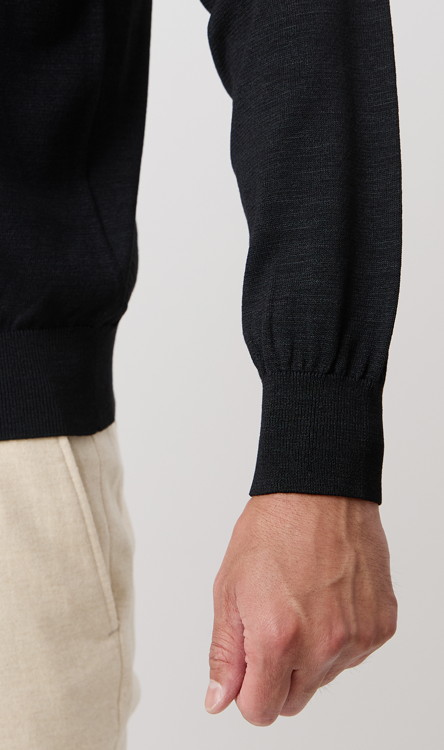 10/30販売開始|ウォッシャブルシルクオペラネックニット【TOGA KNIT】【2026年モデル】【FINAL EDITION】 ブラック S