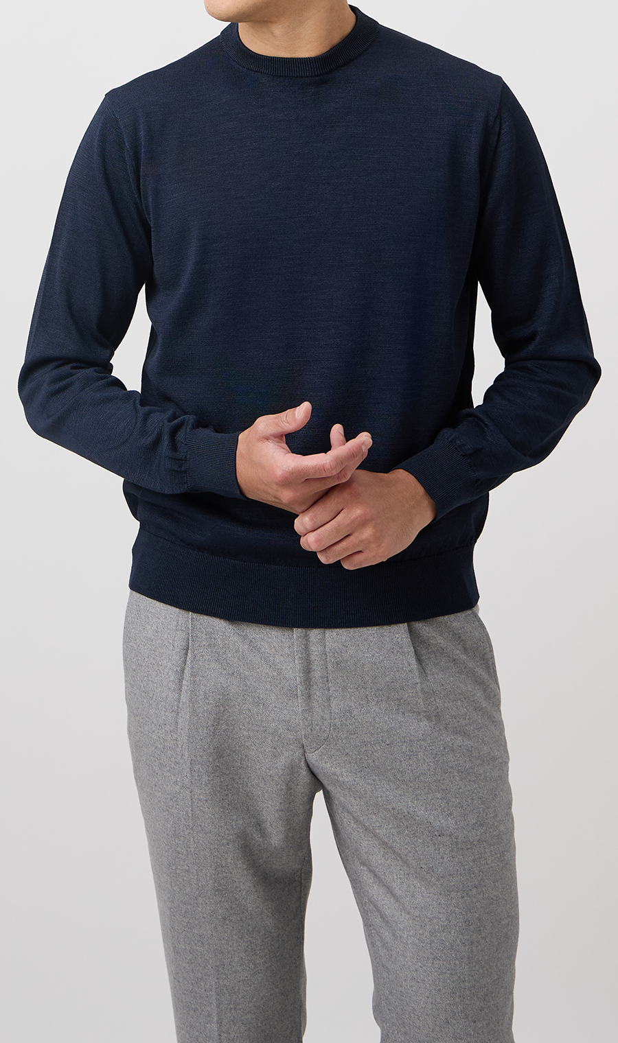 10/30販売開始|ウォッシャブルシルクオペラネックニット【TOGA KNIT】【2026年モデル】【FINAL EDITION】 ネイビー S