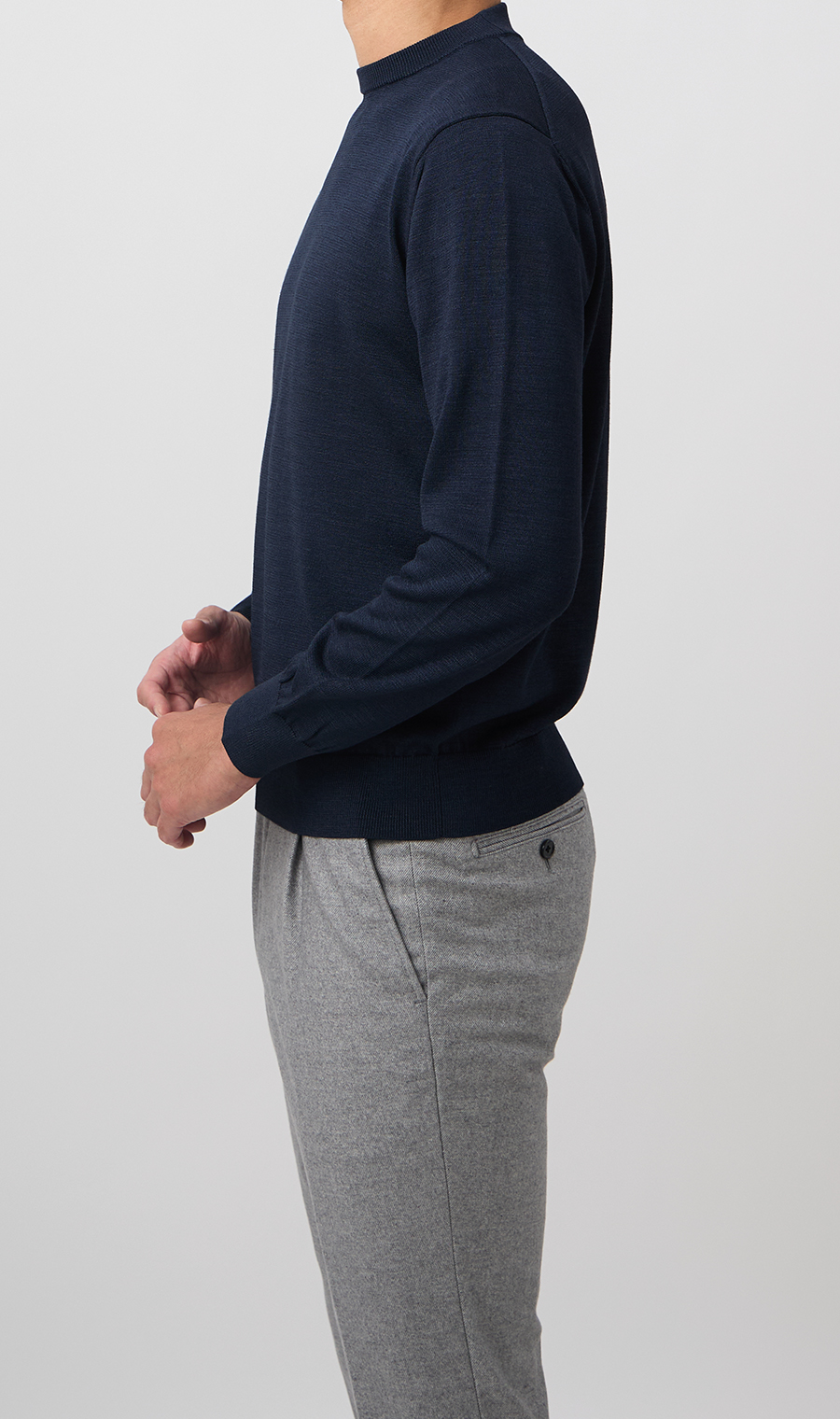 10/30販売開始|ウォッシャブルシルクオペラネックニット【TOGA KNIT】【2026年モデル】【FINAL EDITION】 ネイビー S