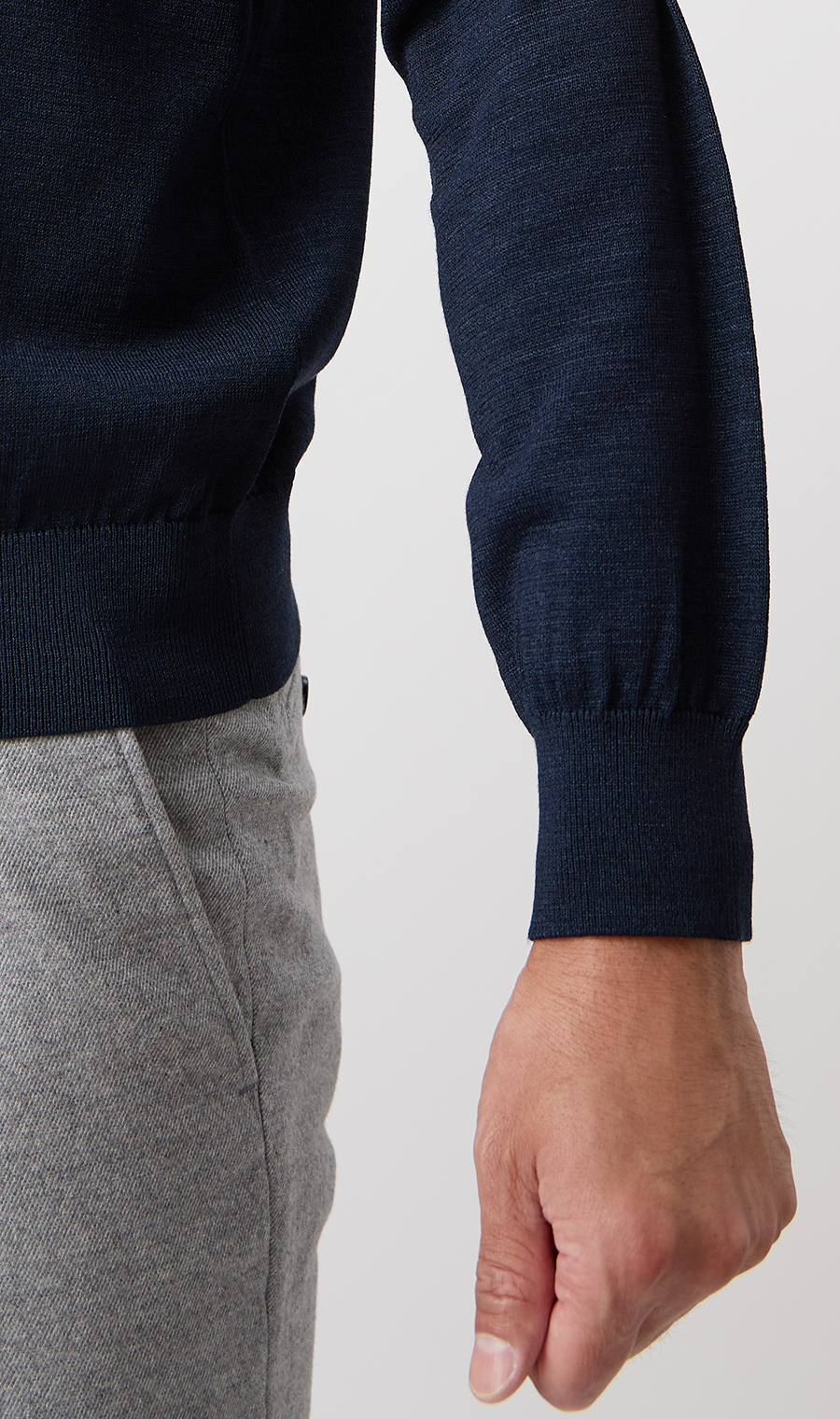 10/30販売開始|ウォッシャブルシルクオペラネックニット【TOGA KNIT】【2026年モデル】【FINAL EDITION】 ネイビー S