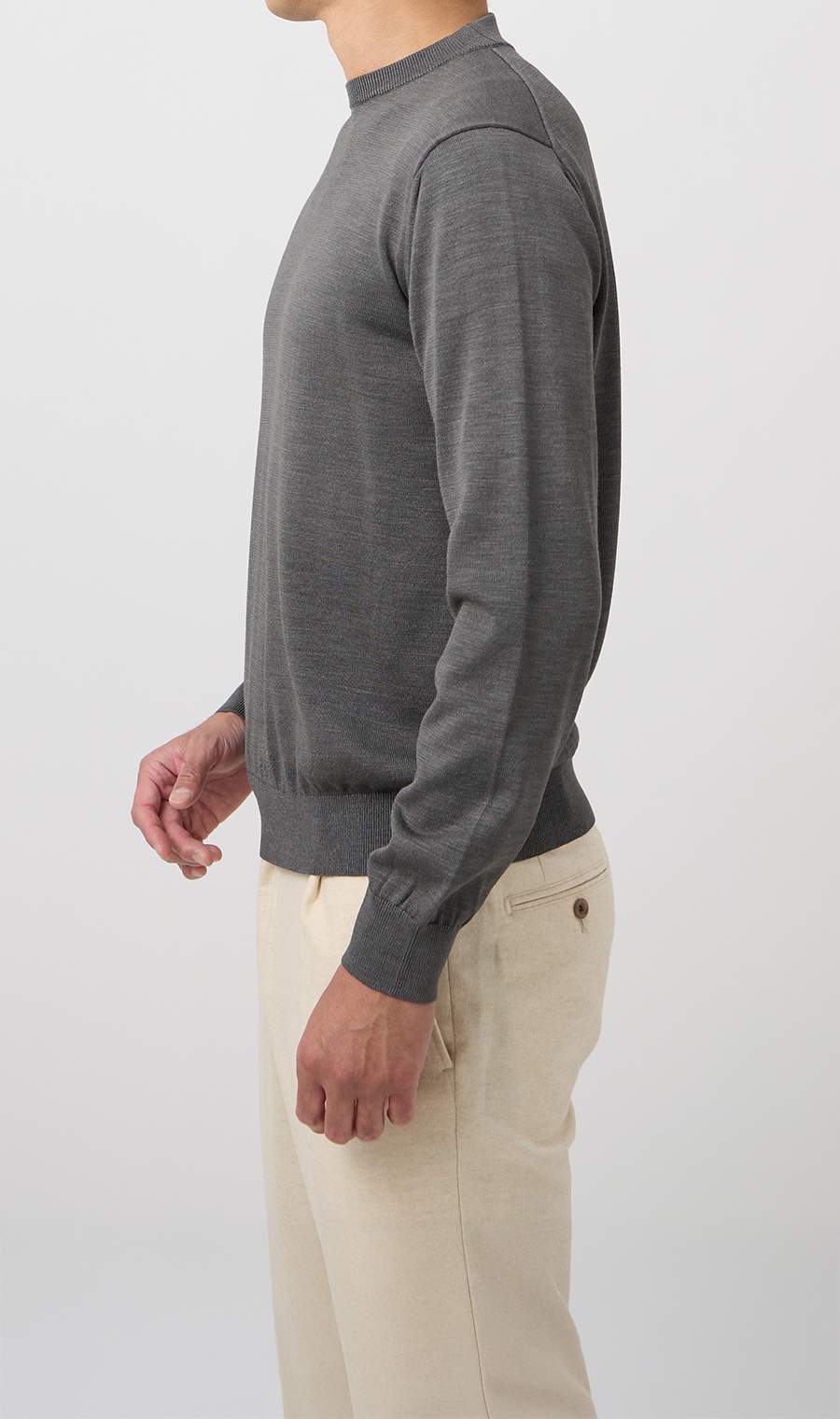 10/30販売開始|ウォッシャブルシルクオペラネックニット【TOGA KNIT】【2026年モデル】【FINAL EDITION】 グレー S