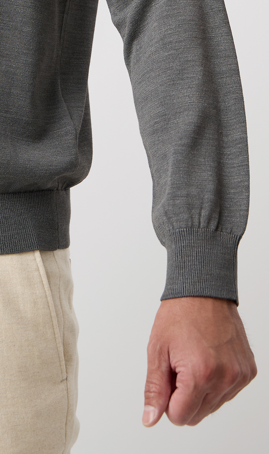 10/30販売開始|ウォッシャブルシルクオペラネックニット【TOGA KNIT】【2026年モデル】【FINAL EDITION】 グレー S