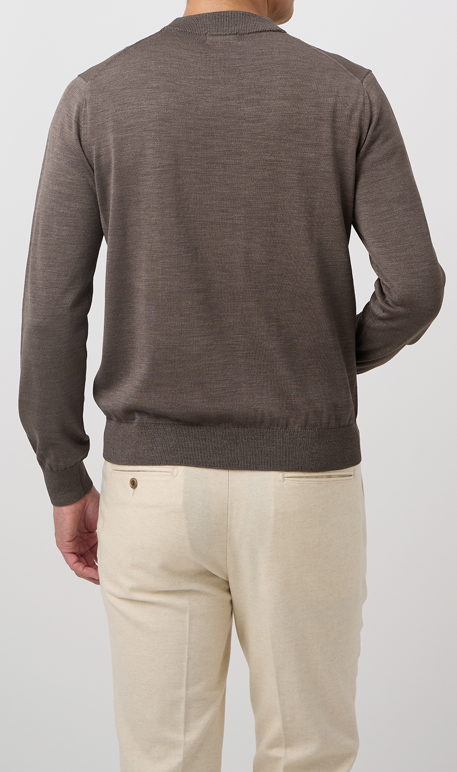 10/30販売開始|ウォッシャブルシルクオペラネックニット【TOGA KNIT】【2026年モデル】【FINAL EDITION】 ブラウン S