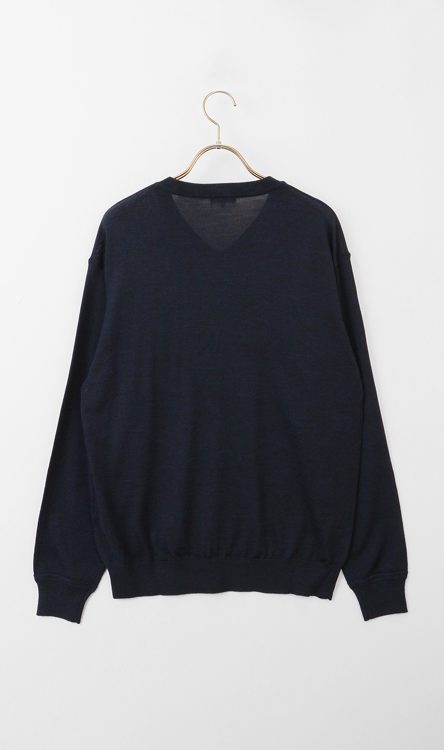 Vネックセーター【毛玉CLEAR】【＃すごセーター】 ネイビー S