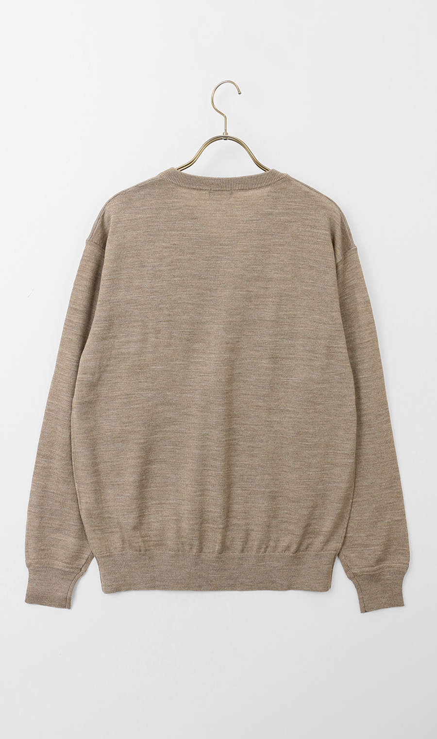 Vネックセーター【毛玉CLEAR】【＃すごセーター】 ベージュ S