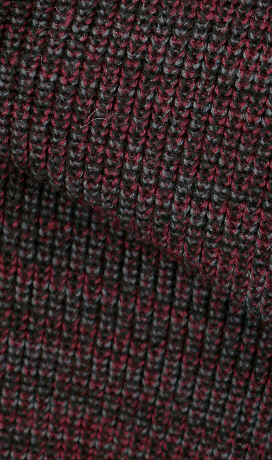 引き揃えフルジップセーター ワイン M