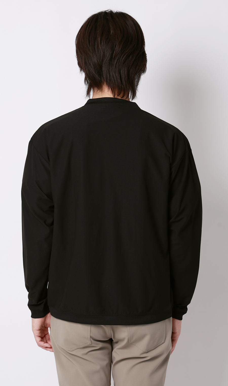 ドットメッシュカーディガン ブラック S