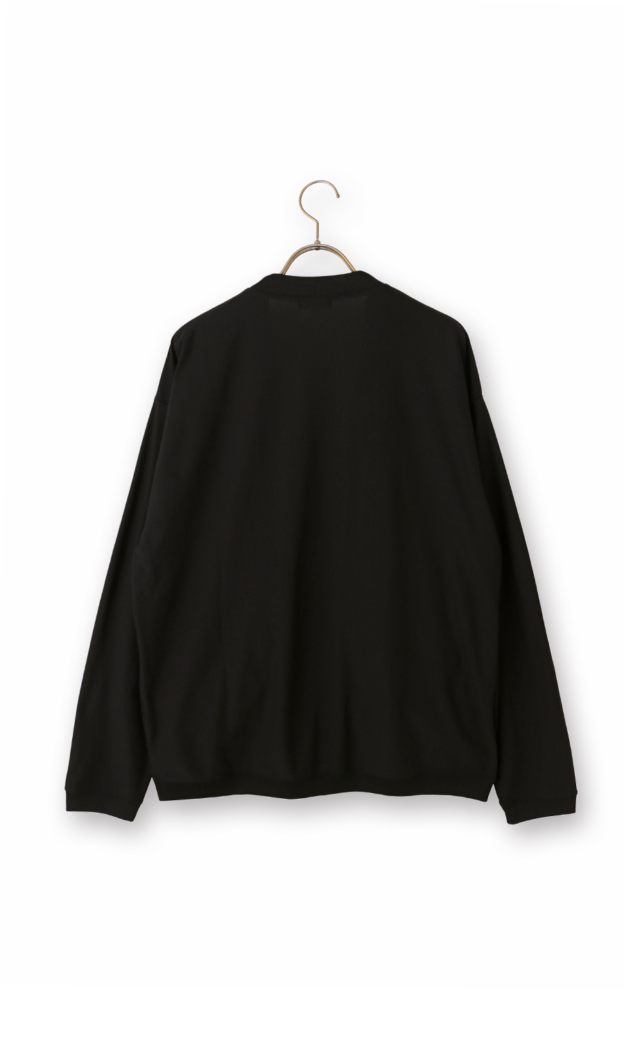 ドットメッシュカーディガン ブラック S