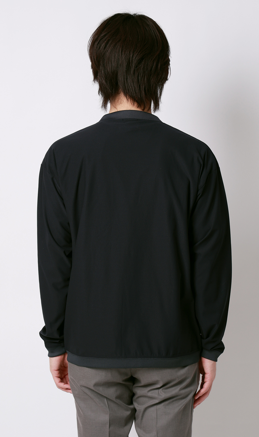 ドットメッシュカーディガン ネイビー S