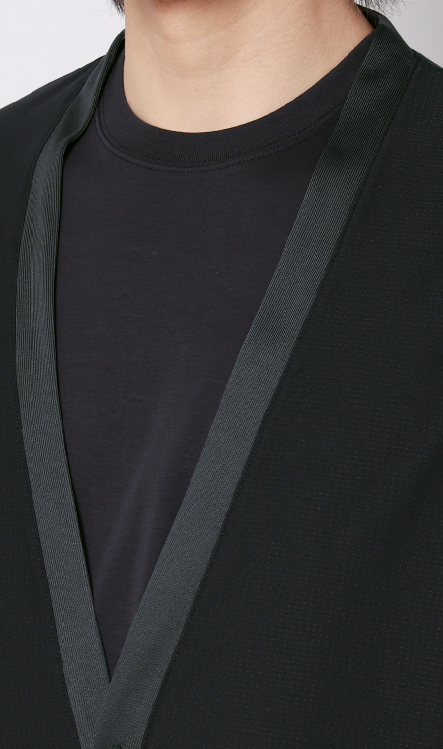 ドットメッシュカーディガン ネイビー S