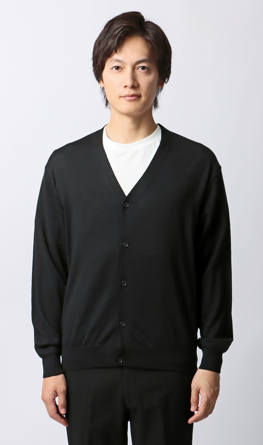 カーディガン【毛玉CLEAR】【＃すごセーター】 ブラック S