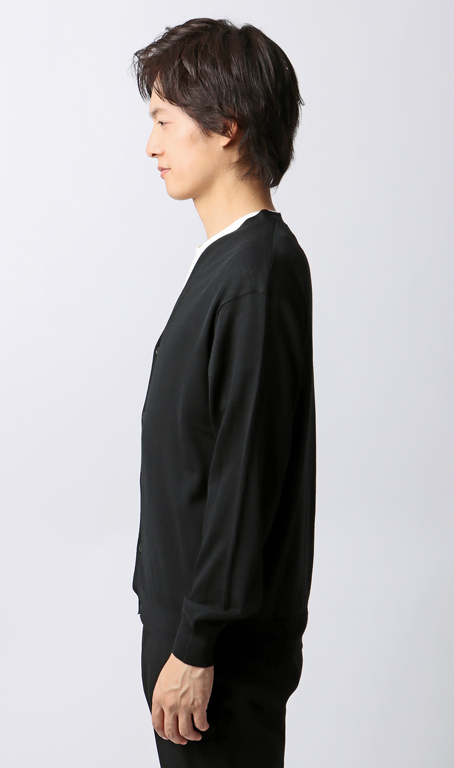 カーディガン【毛玉CLEAR】【＃すごセーター】 ブラック S