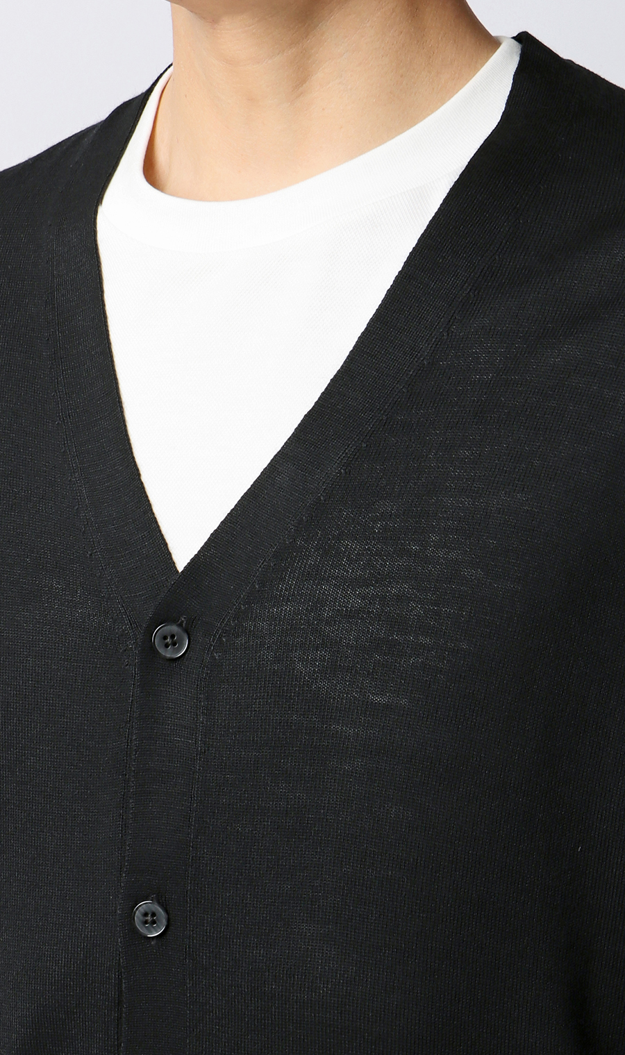 カーディガン【毛玉CLEAR】【＃すごセーター】 ブラック S