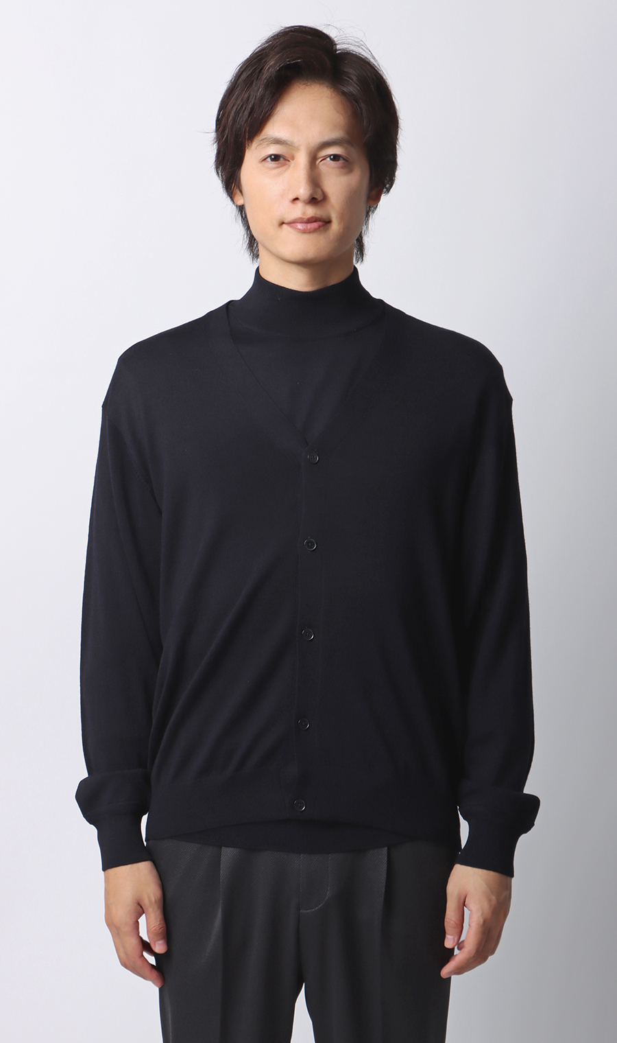 カーディガン【毛玉CLEAR】【＃すごセーター】 ネイビー S