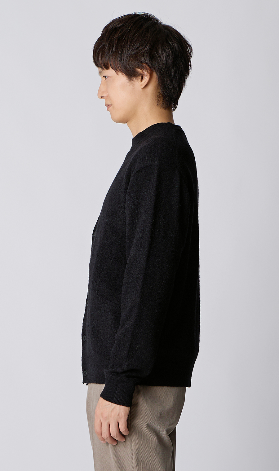 Vネックカーディガン【ブークレヤーン】 ブラック S