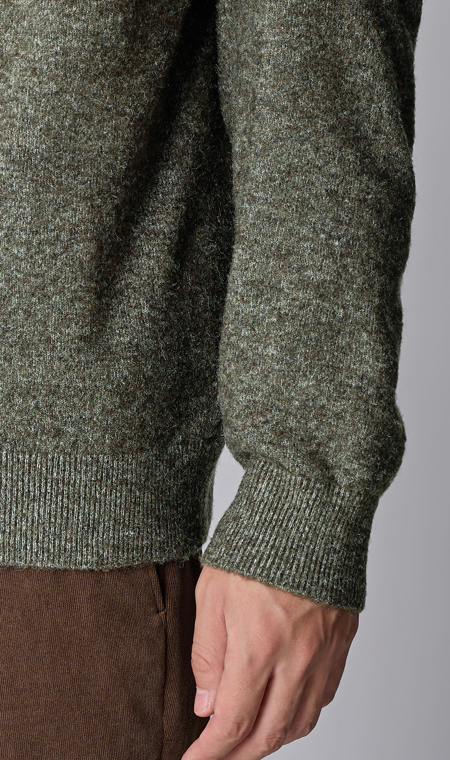 Vネックカーディガン【ブークレヤーン】 カーキ S