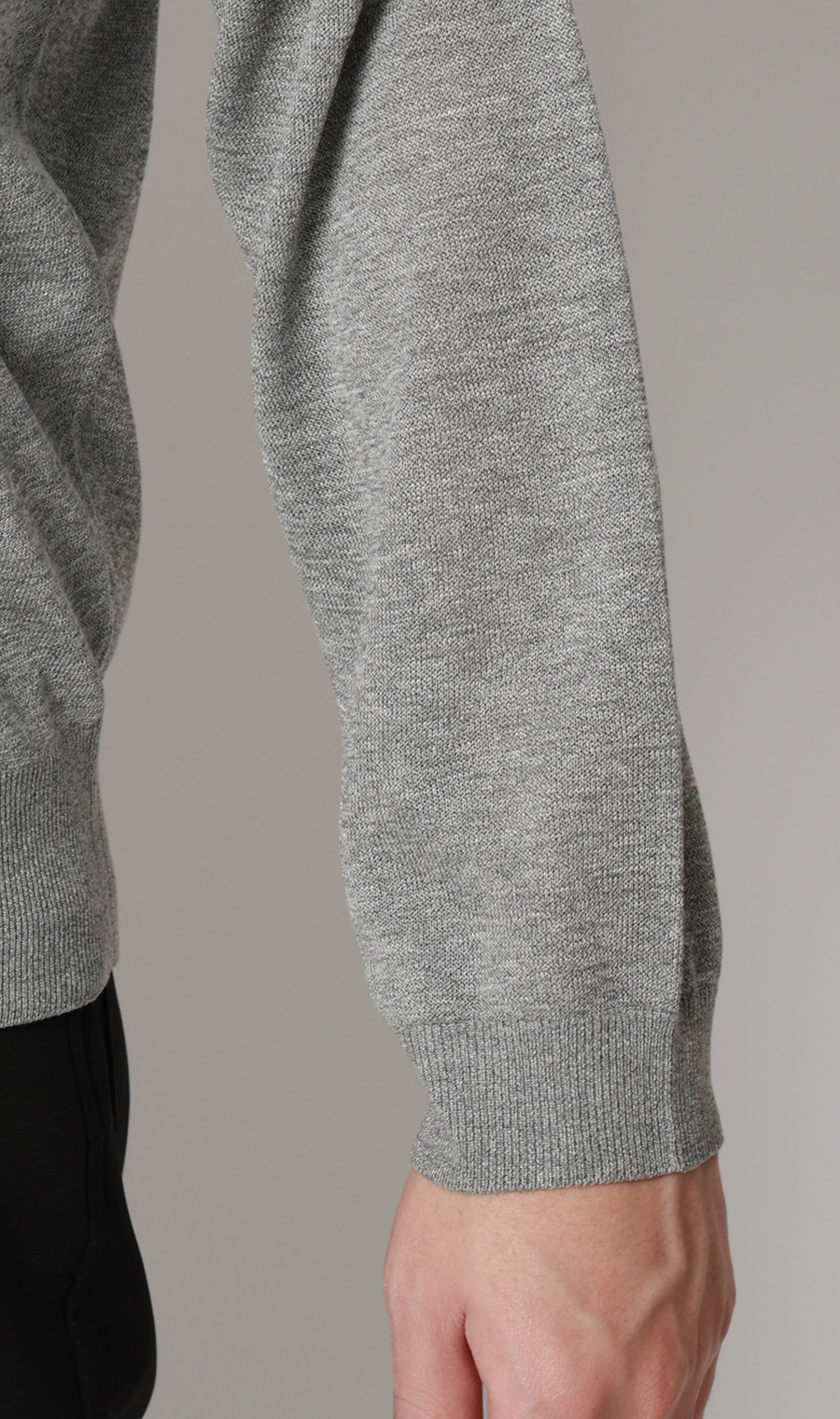 ニットカーディガン【接触冷感】 ライトグレー S