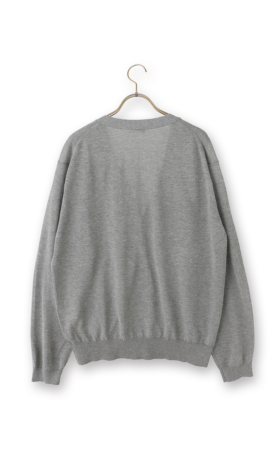 ニットカーディガン【接触冷感】 ライトグレー S