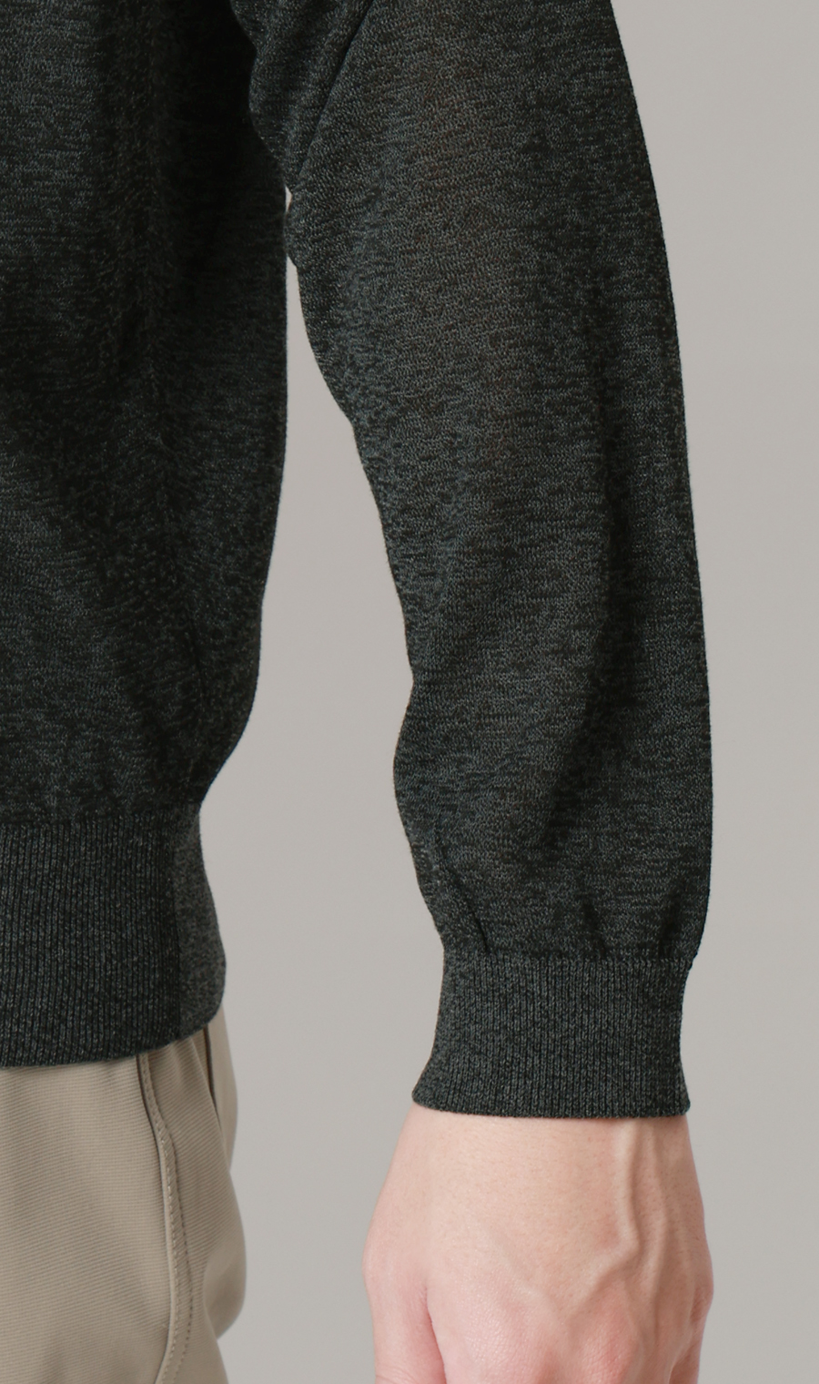 ニットカーディガン【接触冷感】 チャコール S