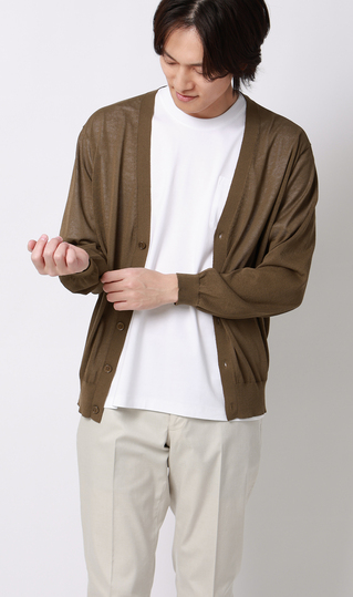 ニットカーディガン【接触冷感】