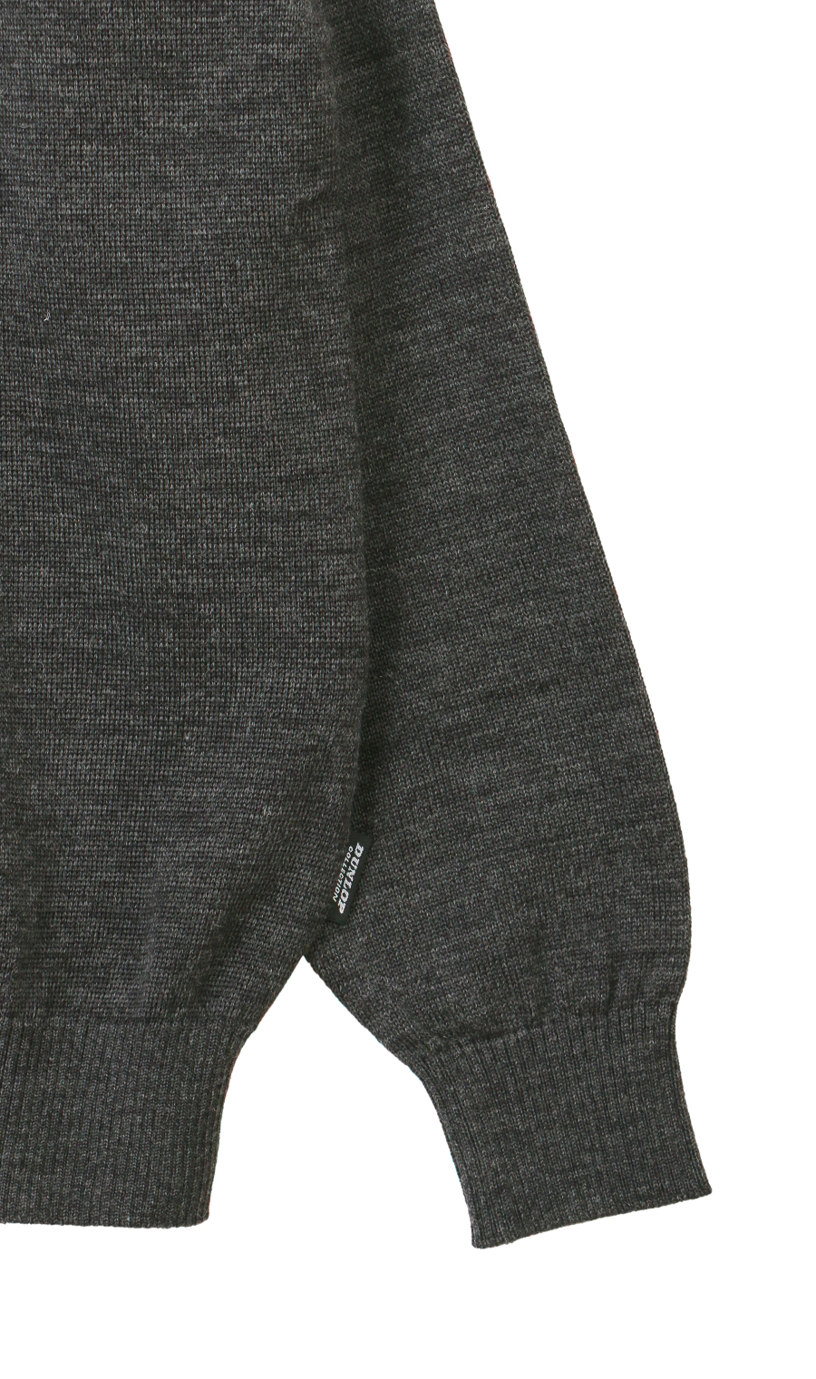 ジャガードカーディガン【日本製】 チャコール M