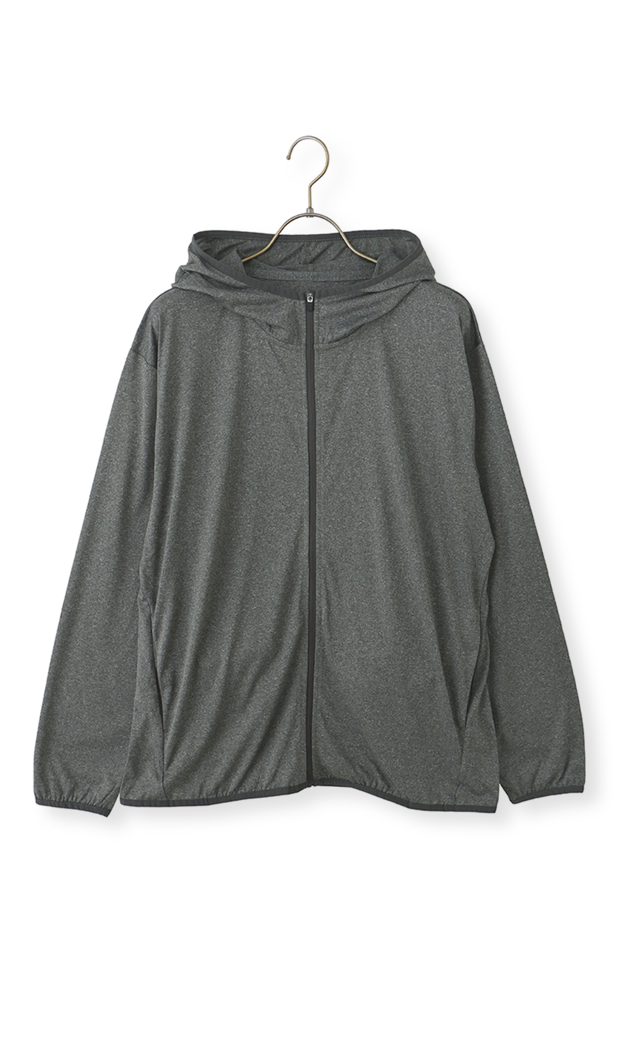 UVカットパーカー【接触冷感】 グレー S