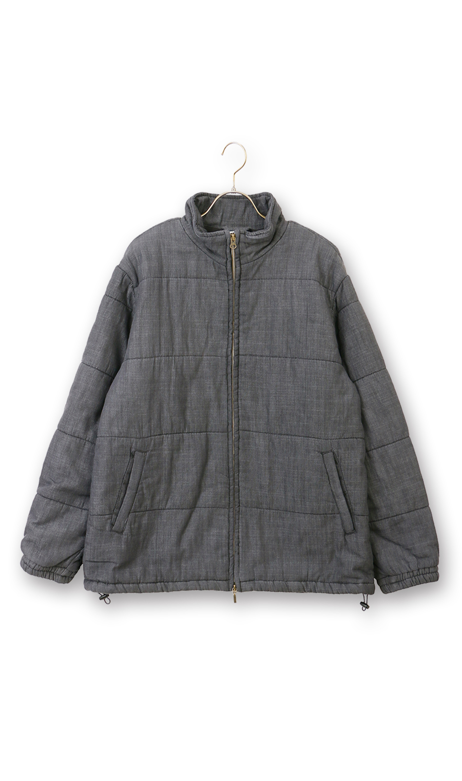 デニム中綿ブルゾン ブラック M