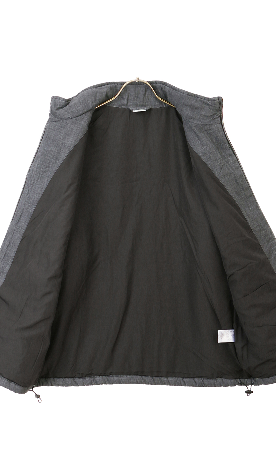 デニム中綿ブルゾン ブラック M