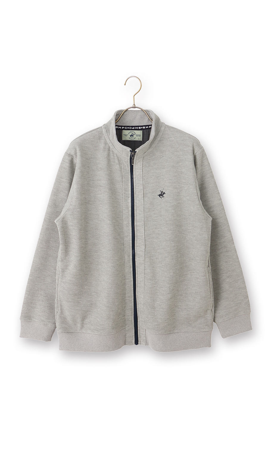 ダブルフェイスフルジップ【BEVERLY HILLS POLO CLUB】 ライトグレー M
