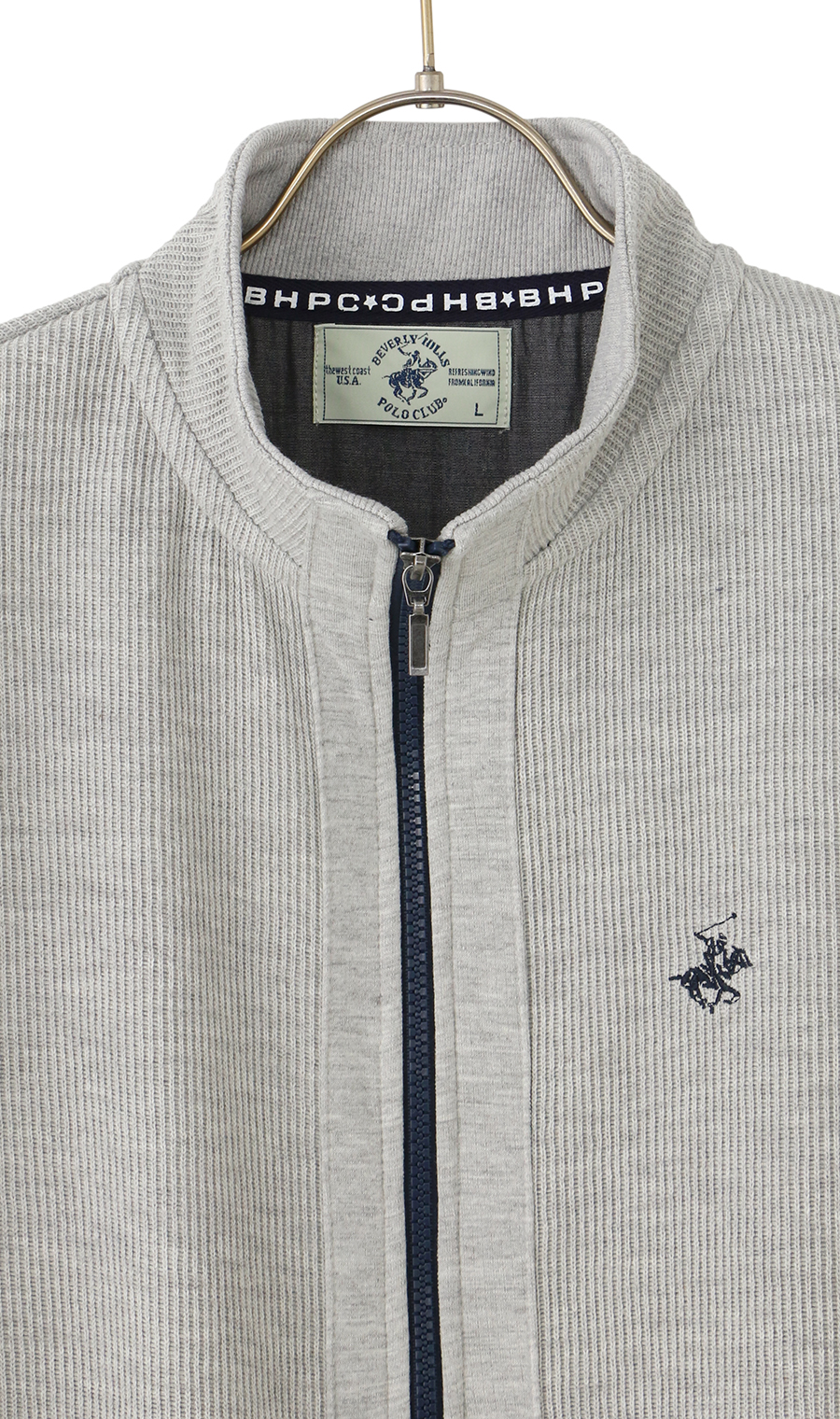 ダブルフェイスフルジップ【BEVERLY HILLS POLO CLUB】 ライトグレー M