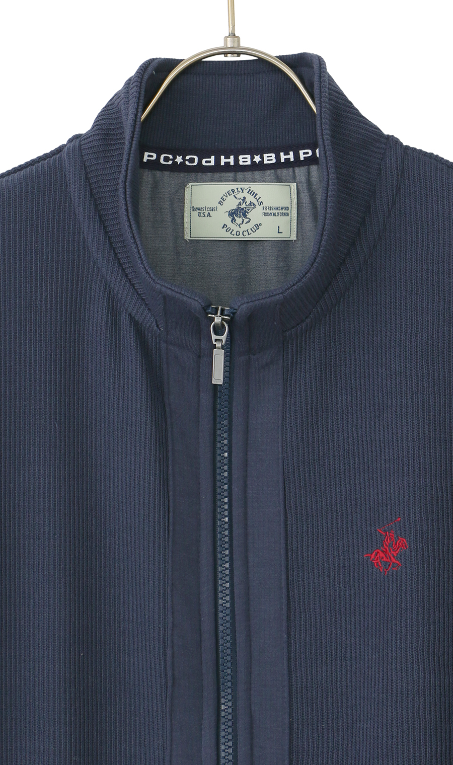 ダブルフェイスフルジップ【BEVERLY HILLS POLO CLUB】 ネイビー M