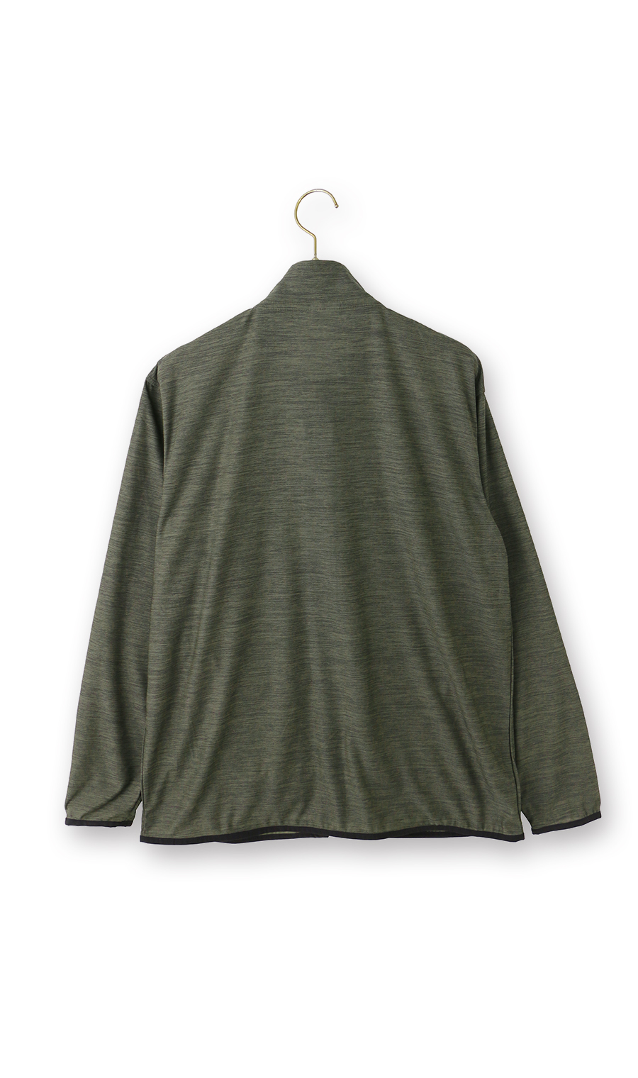 カチオン杢DRYフルジップブルゾン カーキ M