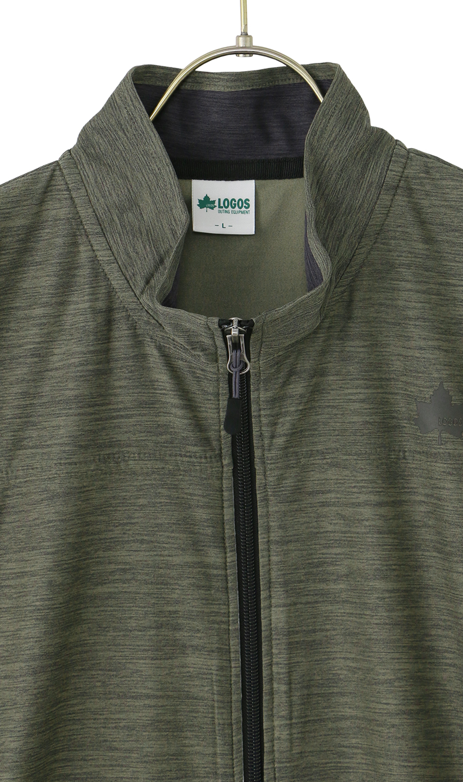 カチオン杢DRYフルジップブルゾン カーキ M