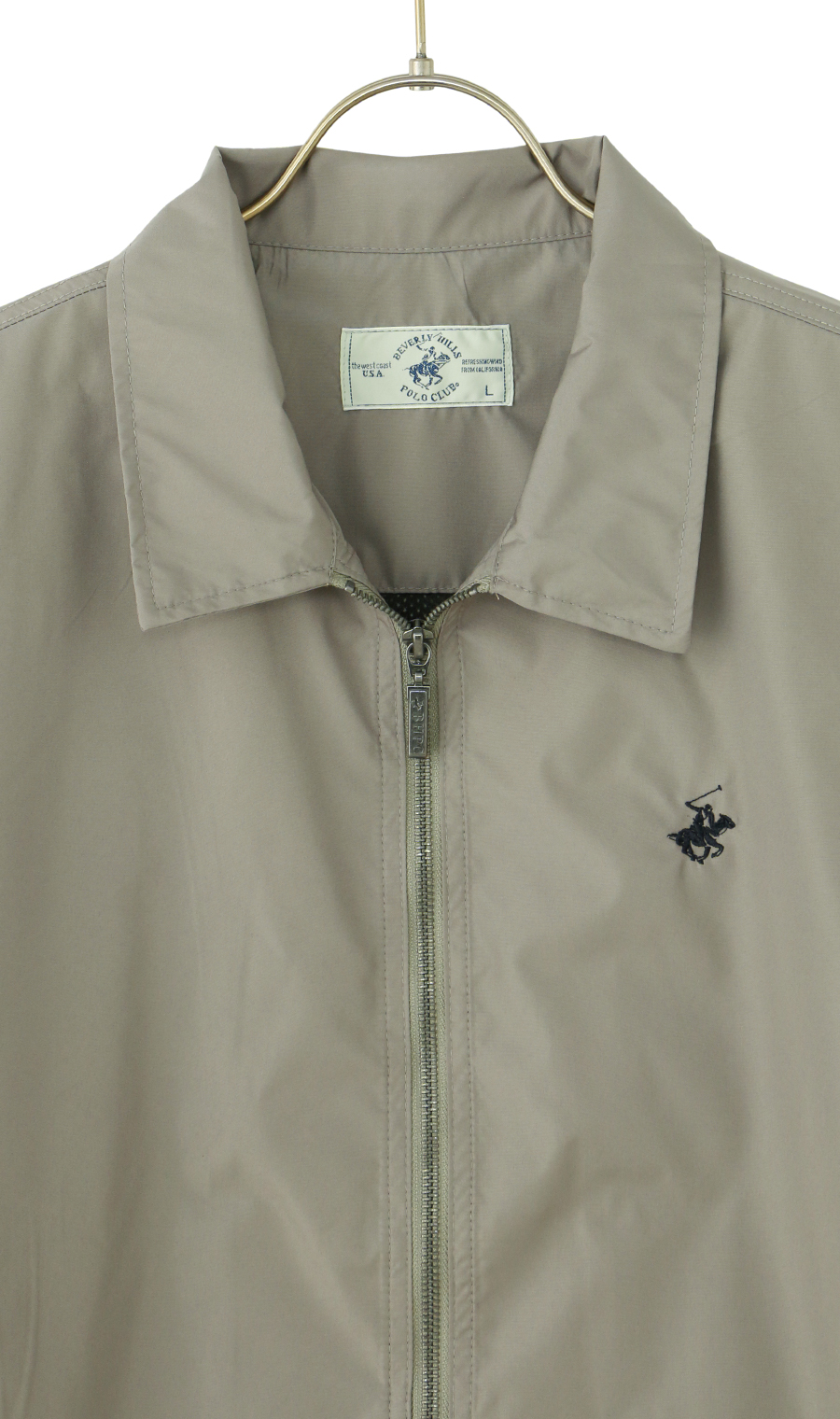 裏メッシュ防風ラミネートドリズラー【BEVERLY HILLS POLO CLUB】 カーキ M