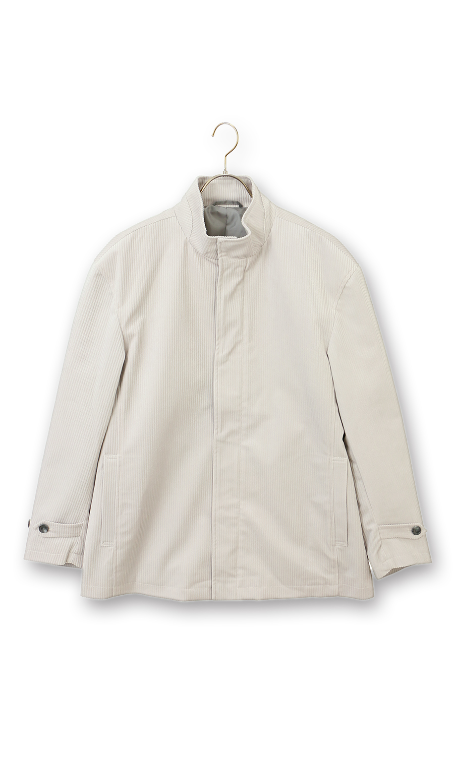 ドライビングジャケット【コーデュロイ】 ライトグレー M