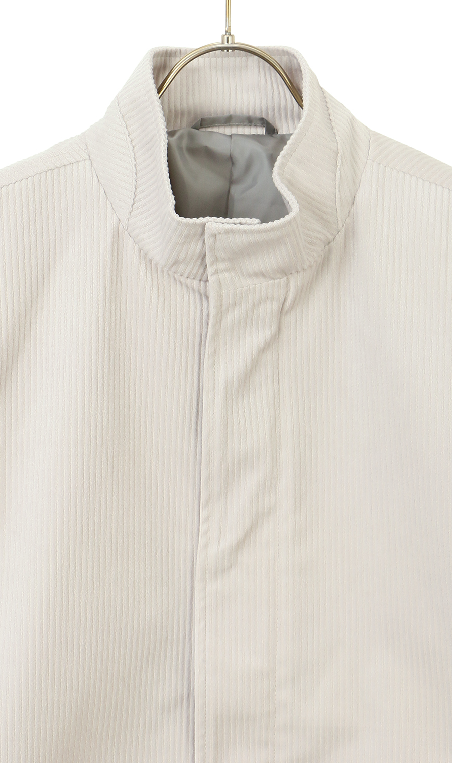 ドライビングジャケット【コーデュロイ】 ライトグレー M