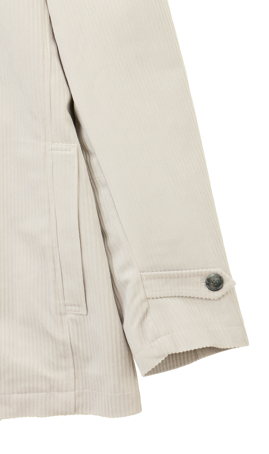 ドライビングジャケット【コーデュロイ】 ライトグレー M