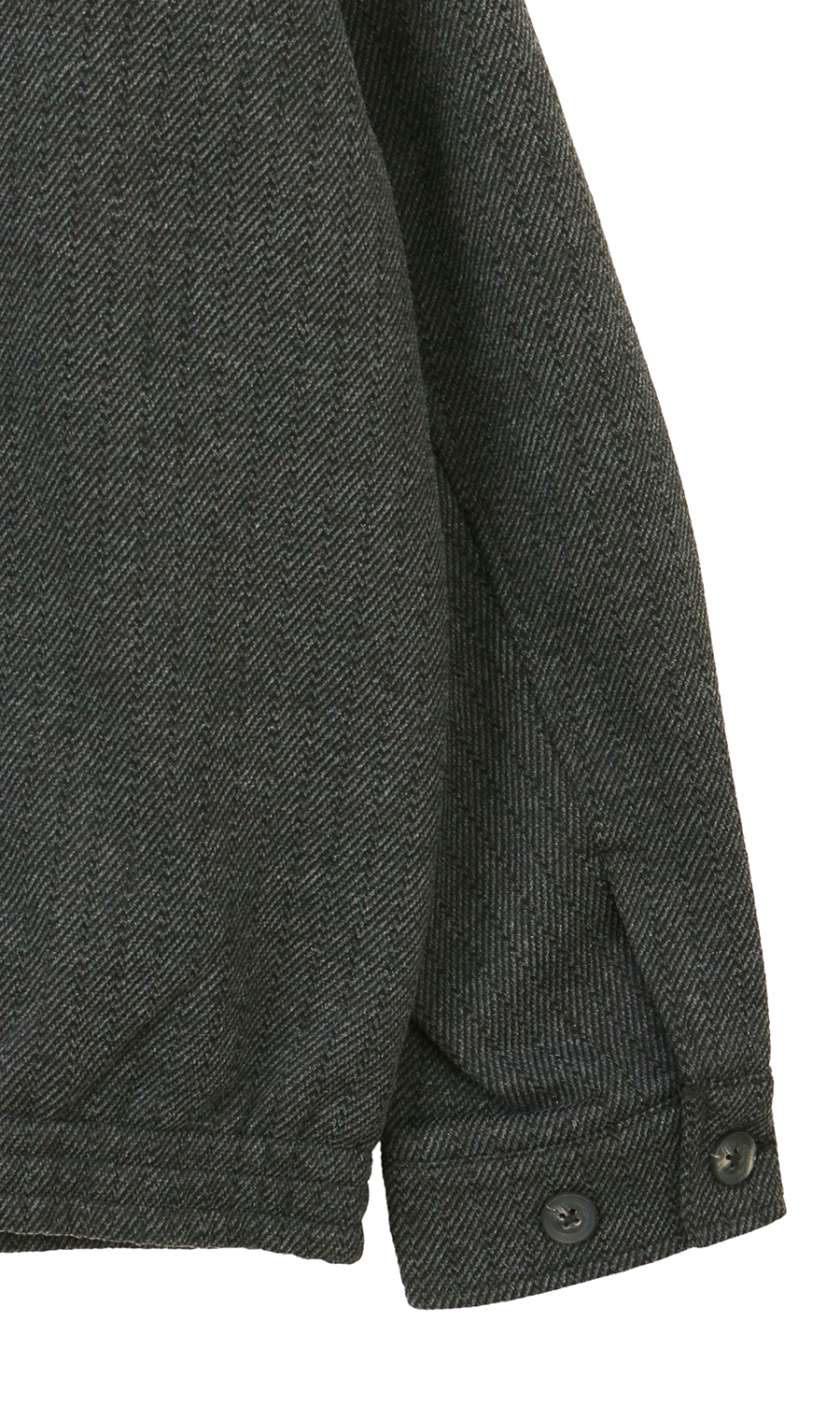 ニットフリースブルゾン チャコール M