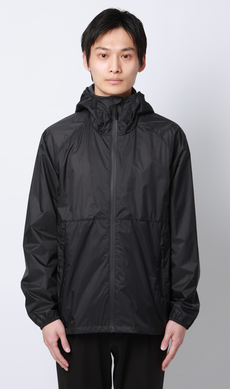 ポケッタブルフードジャケット【軽量】 チャコール S