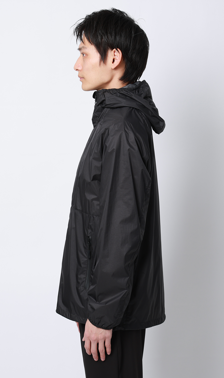 ポケッタブルフードジャケット【軽量】 チャコール S