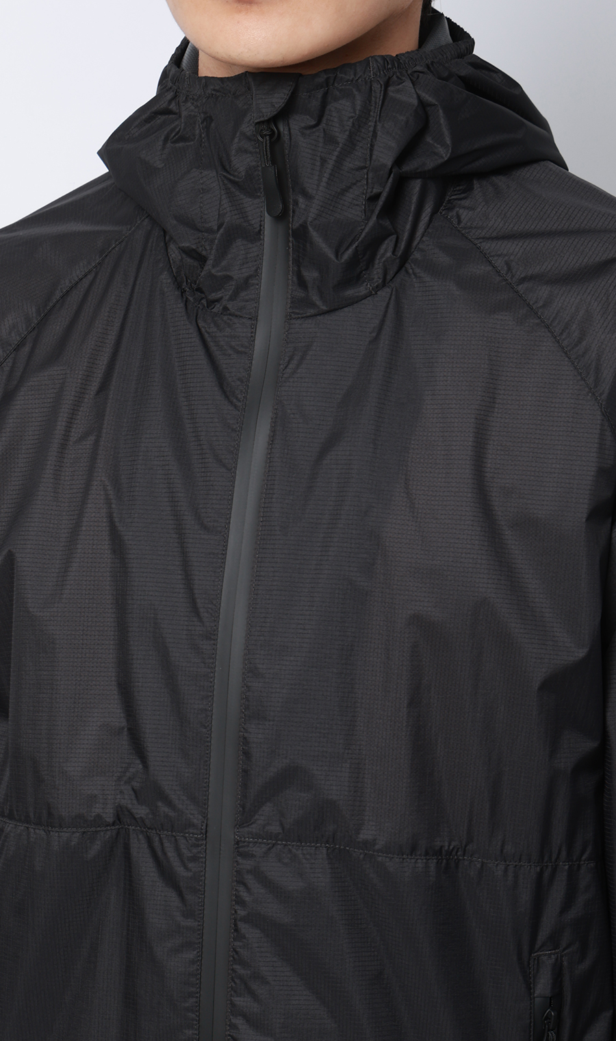 ポケッタブルフードジャケット【軽量】 チャコール S