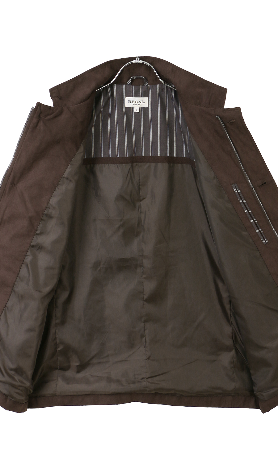 ポリスエードジャケット ブラウン M