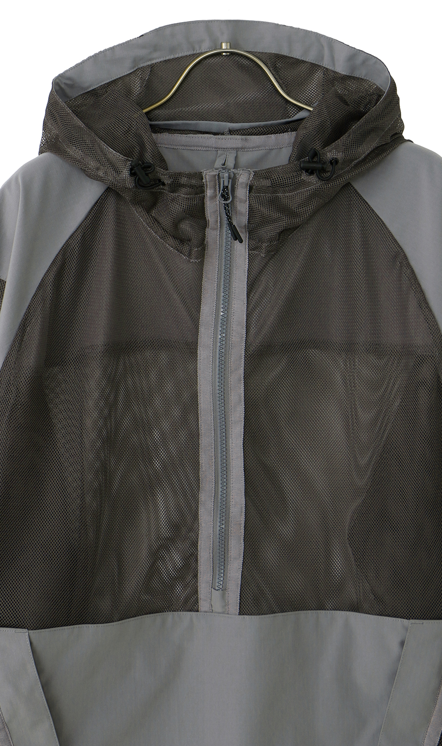 メッシュアノラックプルオーバー【防虫加工】 グレー S
