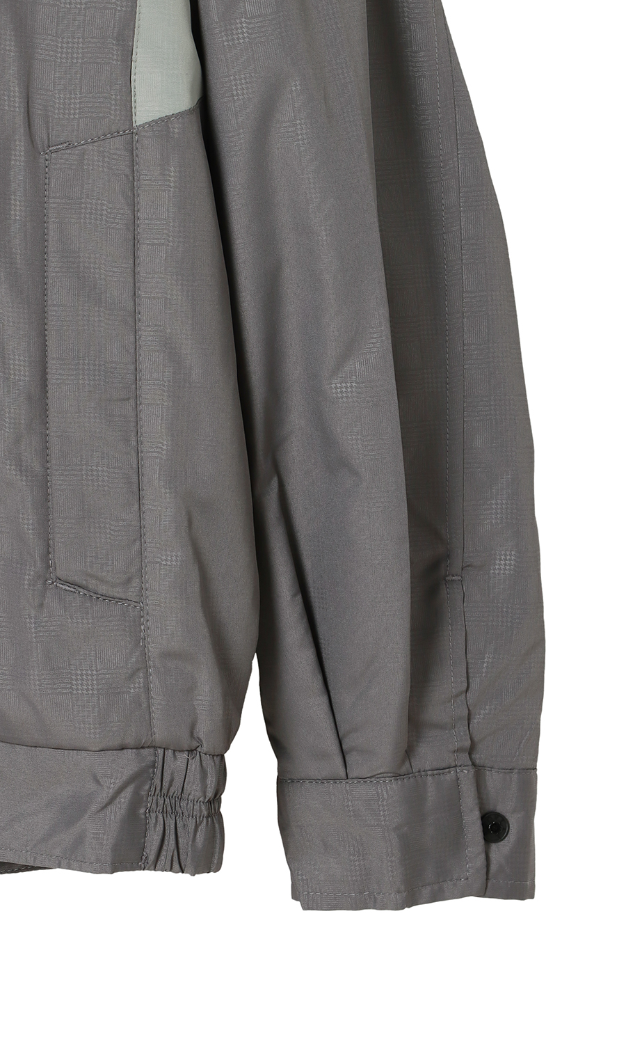 半裏フリースブルゾン グレー M