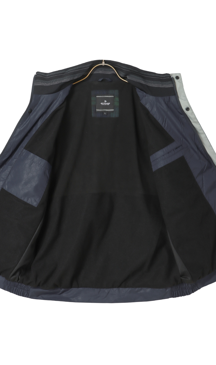 半裏フリースブルゾン ネイビー M